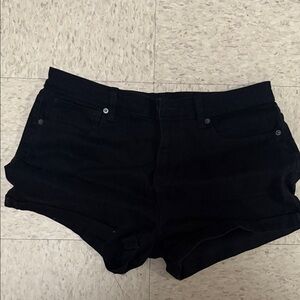 Black Jean shorts